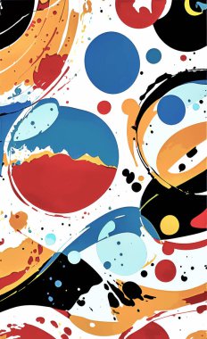 Tekstil ve duvar kağıdı desenleri. Basılabilir dijital illüstrasyon çalışması. Çiçek Yazdırma Tasarımı.