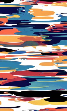 Tekstil ve duvar kağıdı desenleri. Basılabilir dijital illüstrasyon çalışması. Çiçek Yazdırma Tasarımı.