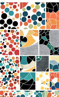 Tekstil ve duvar kağıdı desenleri. Basılabilir dijital illüstrasyon çalışması. Çiçek Yazdırma Tasarımı.