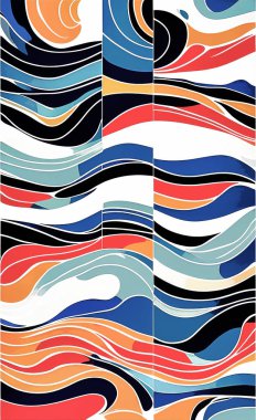 Tekstil ve duvar kağıdı desenleri. Basılabilir dijital illüstrasyon çalışması. Çiçek Yazdırma Tasarımı.