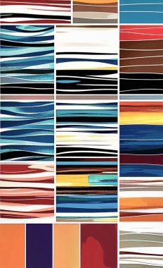 Tekstil ve duvar kağıdı desenleri. Basılabilir dijital illüstrasyon çalışması. Çiçek Yazdırma Tasarımı.