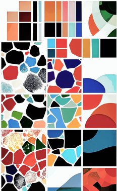 Tekstil ve duvar kağıdı desenleri. Basılabilir dijital illüstrasyon çalışması. Çiçek Yazdırma Tasarımı.