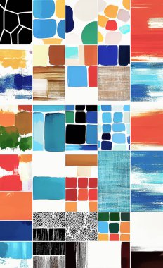 Tekstil ve duvar kağıdı desenleri. Basılabilir dijital illüstrasyon çalışması. Çiçek Yazdırma Tasarımı.