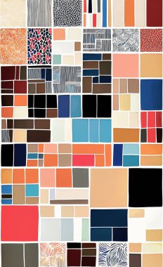 Tekstil ve duvar kağıdı desenleri. Basılabilir dijital illüstrasyon çalışması. Çiçek Yazdırma Tasarımı.