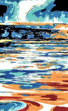 Tekstil ve duvar kağıdı desenleri. Basılabilir dijital illüstrasyon çalışması. Çiçek Yazdırma Tasarımı.