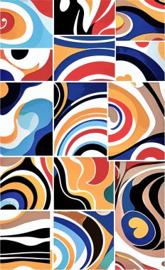 Tekstil ve duvar kağıdı desenleri. Basılabilir dijital illüstrasyon çalışması. Çiçek Yazdırma Tasarımı.