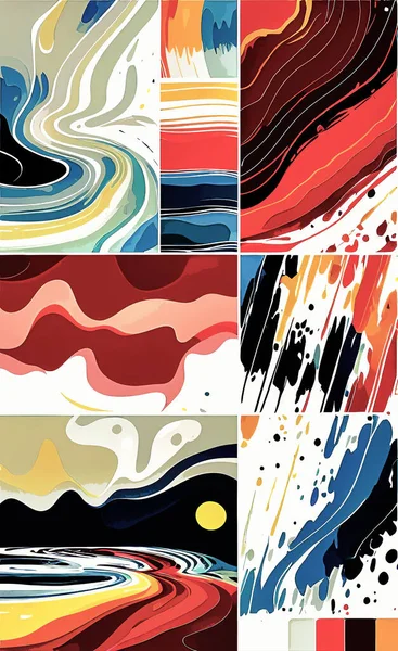 Tekstil ve duvar kağıdı desenleri. Basılabilir dijital illüstrasyon çalışması. Çiçek Yazdırma Tasarımı.