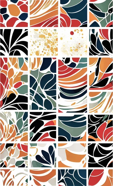 Tekstil ve duvar kağıdı desenleri. Basılabilir dijital illüstrasyon çalışması. Çiçek Yazdırma Tasarımı.