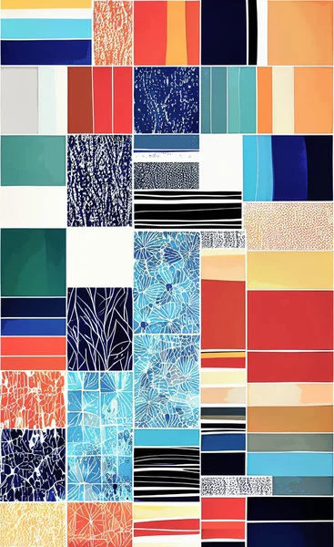 Tekstil ve duvar kağıdı desenleri. Basılabilir dijital illüstrasyon çalışması. Çiçek Yazdırma Tasarımı.