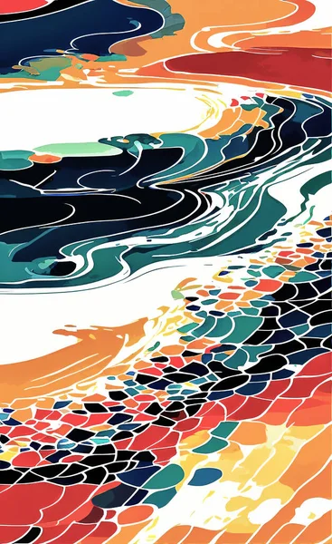 Tekstil ve duvar kağıdı desenleri. Basılabilir dijital illüstrasyon çalışması. Çiçek Yazdırma Tasarımı.