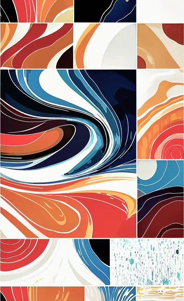 Tekstil ve duvar kağıdı desenleri. Basılabilir dijital illüstrasyon çalışması. Çiçek Yazdırma Tasarımı.