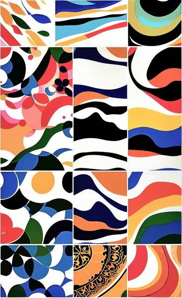 Tekstil ve duvar kağıdı desenleri. Basılabilir dijital illüstrasyon çalışması. Çiçek Yazdırma Tasarımı.