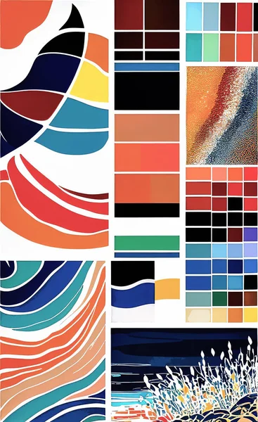 Tekstil ve duvar kağıdı desenleri. Basılabilir dijital illüstrasyon çalışması. Çiçek Yazdırma Tasarımı.