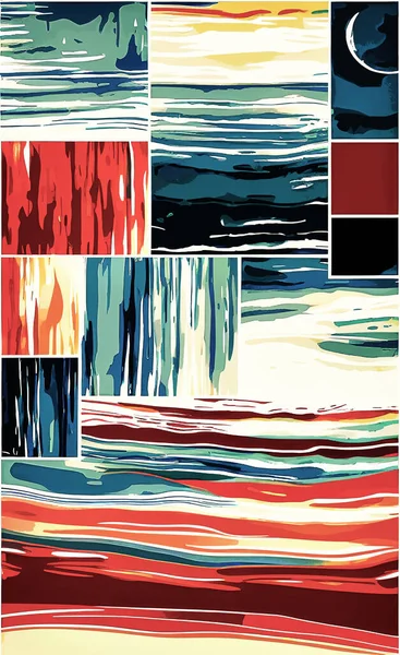 Tekstil ve duvar kağıdı desenleri. Basılabilir dijital illüstrasyon çalışması. Çiçek Yazdırma Tasarımı.