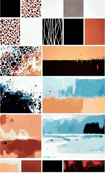 Tekstil ve duvar kağıdı desenleri. Basılabilir dijital illüstrasyon çalışması. Çiçek Yazdırma Tasarımı.