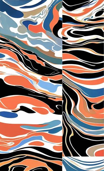 Tekstil ve duvar kağıdı desenleri. Basılabilir dijital illüstrasyon çalışması. Çiçek Yazdırma Tasarımı.