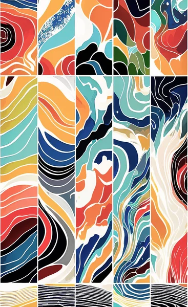 Tekstil ve duvar kağıdı desenleri. Basılabilir dijital illüstrasyon çalışması. Çiçek Yazdırma Tasarımı.