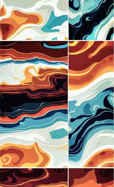 Tekstil ve duvar kağıdı desenleri. Basılabilir dijital illüstrasyon çalışması. Çiçek Yazdırma Tasarımı.