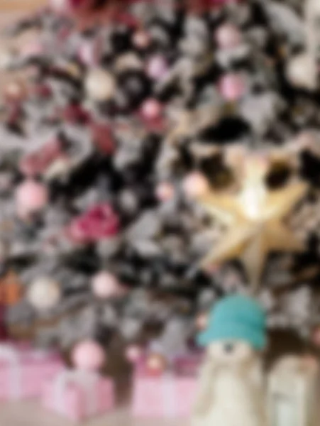 Detailní Záběr Pozadí Vánočního Stromku — Stock fotografie