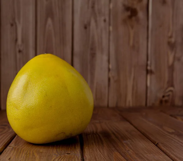 Pomelo Fundo Madeira Conceito Alimentação Saudável — Fotografia de Stock