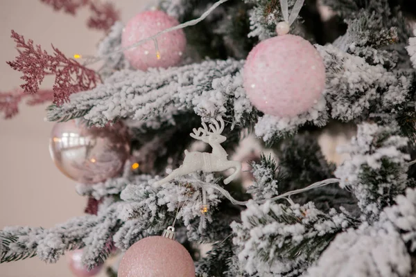 Intérieur Décoré Noël Nouvel Avec Cadeaux Sapin Nouvel — Photo