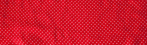Czerwone Tkaniny Białe Kropki Jako Skład Tekstura Tło — Zdjęcie stockowe