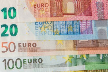 Euro Para. euro nakit arka plan. Euro Para Banknotları. Backgrou