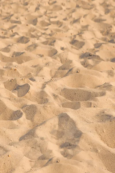 El primer plano del patrón de arena de la playa en verano. Antecedentes.con — Foto de Stock