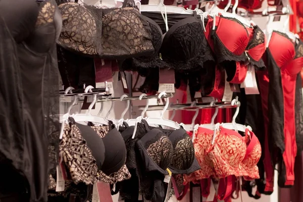 Women's Bras For Sale In Market. Vareity Of Bra Hanging In Lingerie  Underwear Store. Advertise, Sale, Fashion Concept. Stock Photo, Picture and  Royalty Free Image. Image 119359478.