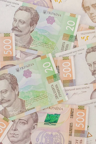 Zázemí pro nové bankovky ukrajinská Hřvnia. Inflace, formace — Stock fotografie