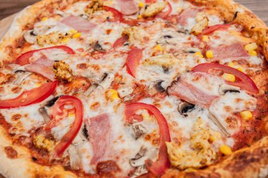 Arka Plan Pepperoni Pizza. Sayfamı ziyaret edin. Sen mümkün olacak