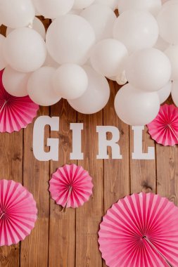 Ukrayna, Kyiv... 19 Aralık 2019: Bebek partisi. Parti için dekorasyon.