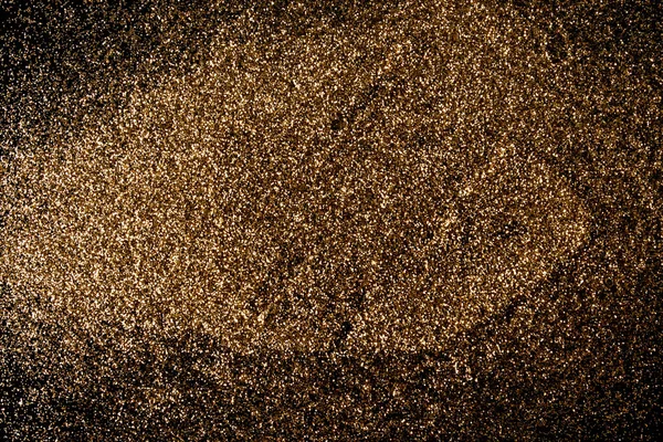 Guld defocused glitter bakgrund med kopia utrymme — Stockfoto