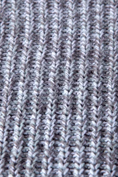 Naadloze patroon breien. Grijze wol achtergrond. Oude handgemaakte breien — Stockfoto