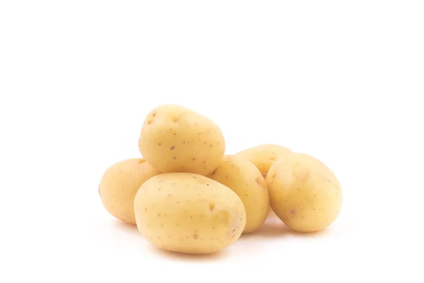 Heap Baby Potatoes White Background — Stock Photo, Image