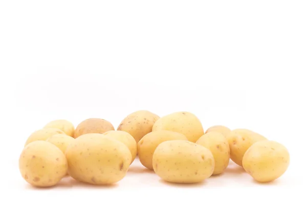 Heap Baby Potatoes White Background — Stock Photo, Image