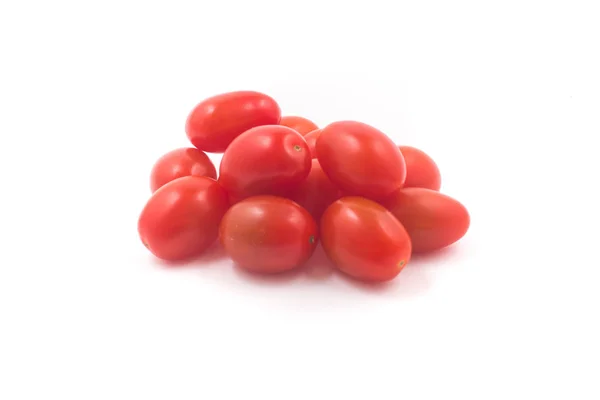 Pile Cherry Tomatoes Isolated White Background — Stock Photo, Image