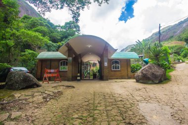 Serra DOS Orgaos Park giriş. Petropolis, Rio de Janeiro - Brezilya. Brezilya orman