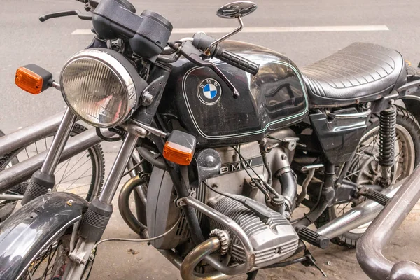 Paris, France - APRIL 8, 2019: BMW old motorcycle in Paris — Stock Photo, Image