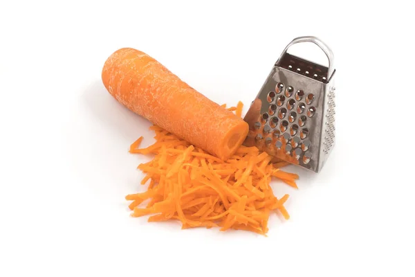 Свежая тертая морковь — стоковое фото