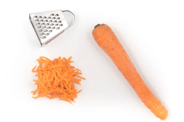 Свежая тертая морковь — стоковое фото