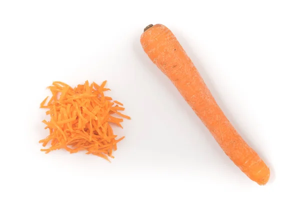 Carota fresca grattugiata — Foto Stock