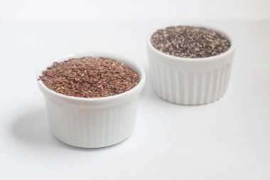 Vegan Omega 3 Kaynak. Keten tohumu ve Chia tohumu Pills