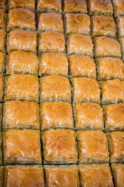 Dulces Tradicionales Turcos Del Desierto Mercado — Foto de Stock