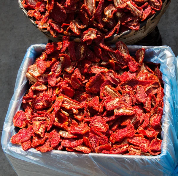 Dry Red Pepper Found Market Stand — Stock Photo, Image