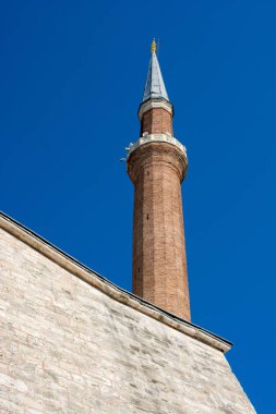 Osmanlı zaman cami taş Minare yapılmış