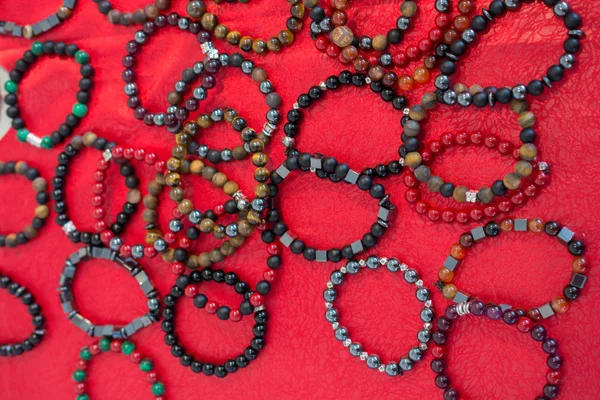 Bracelet Beads Made Various Colors — Stock Photo, Image