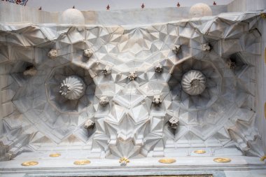 Osmanlı Türk sanat mermer üzerinde geometrik desenlerle