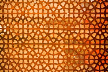 Tahtada geometrik desenli Osmanlı Türk sanatı