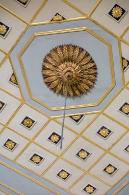 Tahtada geometrik desenli Osmanlı Türk sanatı